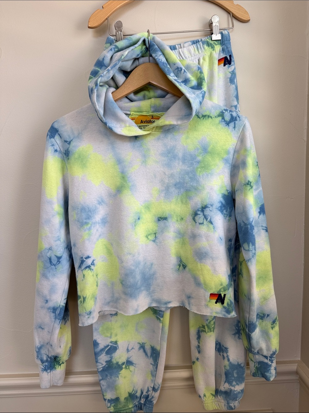 Aviator Nation Tie-Dye Hoodie and Joggers Size Small - Picture 1 of 7